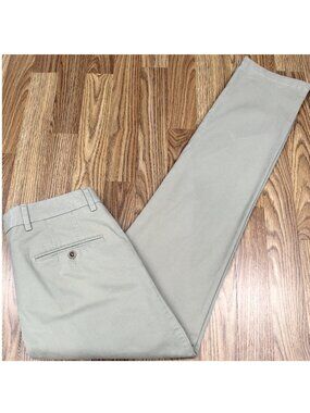 33x34 BALLIN MODERN FIT CHINO COTTON/SPANDEX PANTS KHAKI Sz 33W x 34L